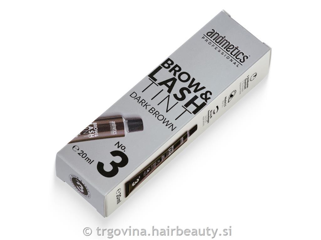 Andmetics pro brow&lash - DARK BROWN